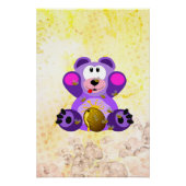 Blauer Honig Bär Poster (Vorderseite)