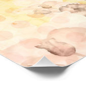 Blauer Honig Bär Poster (Ecke)