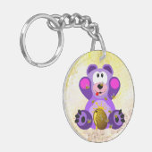 Blauer Honig Bär Schlüsselanhänger (Vorderseite links)