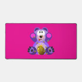 Blauer Honig Bär Schreibtischunterlage (Vorderseite)