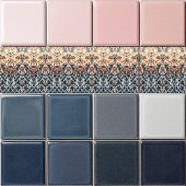 Blauer Horizont Fliese