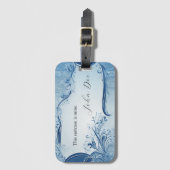 Blauer Horizont Gepäckanhänger (Vorderseite Vertikal)