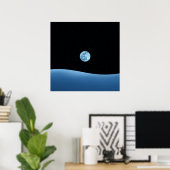 Blauer Horizont Poster (Heimbüro)
