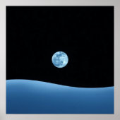 Blauer Horizont Poster (Vorne)