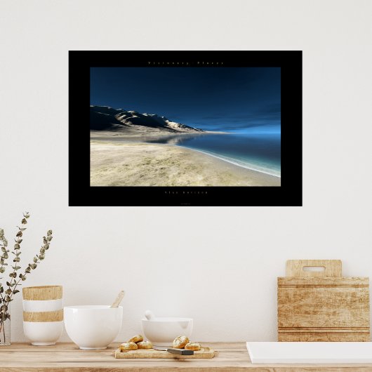 blauer horizont poster (Küche)