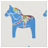 Blauer Horse Stoff (Nahaufnahme)