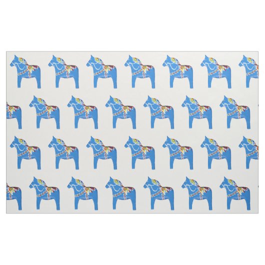 Blauer Horse Stoff (Fat Quarter (45,7 x 55,9 cm))