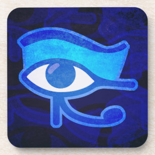 Blauer Horus Eye Untersetzer