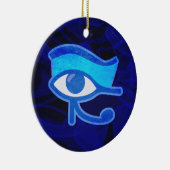 Blauer Horus Keramik Ornament (Rechts)