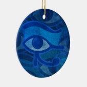 Blauer Horus Keramik Ornament (Rechts)