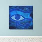 Blauer Horus Leinwanddruck (Insitu (Holzboden))