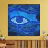 Blauer Horus Leinwanddruck (Insitu (Wohnzimmer))