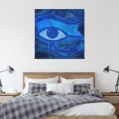 Blauer Horus Leinwanddruck (Insitu (Schlafzimmer))