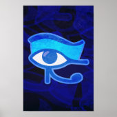 Blauer Horus Poster (Vorne)