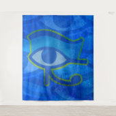Blauer Horus Wandteppich (Vorderseite)