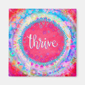 Blauer Hübscher inspirierender Spaß pink Magnet (Vorne)