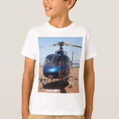 Blauer Hubschrauber T-Shirt (Vorderseite)