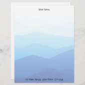 Blauer Hügel Briefbogen (Vorne/Hinten)