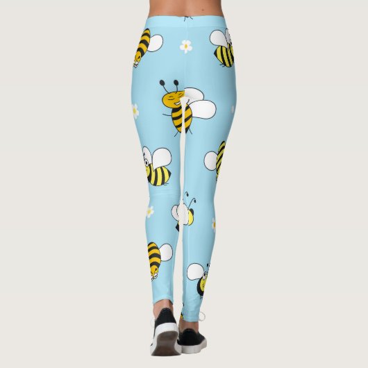 Blauer Hummeln Gemustert | LEGGINGS (Rückseite)