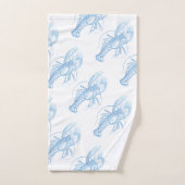 Blauer Hummer Badhandtuch Set (Handtuch)