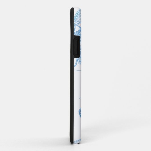 Blauer Hummer Case-Mate iPhone Hülle (Hinten/Rechts)