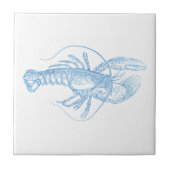 Blauer Hummer Fliese (Vorderseite)