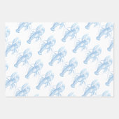 Blauer Hummer Geschenkpapier Set (Vorderseite 3)