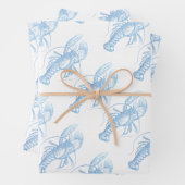 Blauer Hummer Geschenkpapier Set (Beispiel)