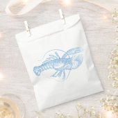 Blauer Hummer Geschenktütchen (Ausgeschnitten)