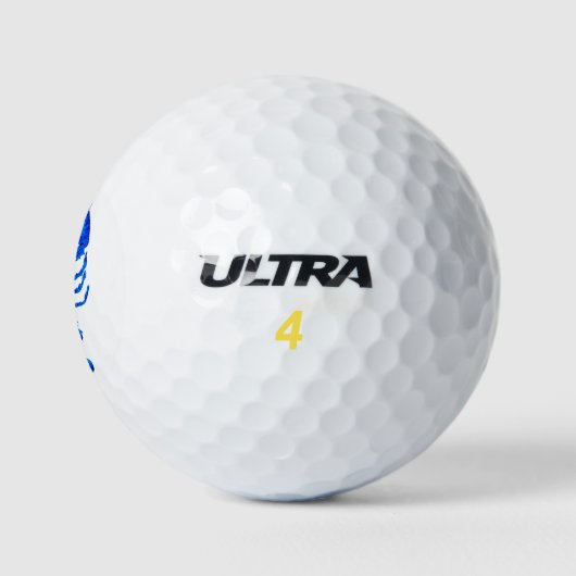 Blauer Hummer Golfball (Logo)