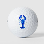 Blauer Hummer Golfball (Vorderseite)