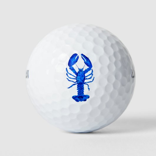 Blauer Hummer Golfball (Vorderseite)