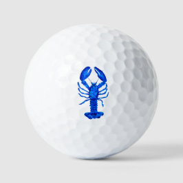 Blauer Hummer Golfball
