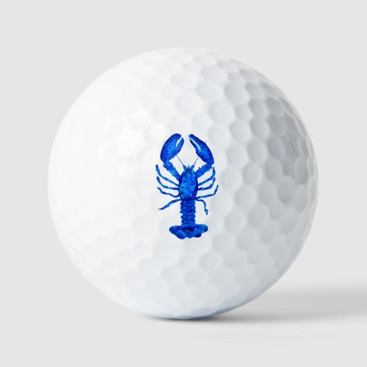 Blauer Hummer Golfball (Vorderseite)