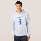 Blauer Hummer Hoodie (Vorne ganz)