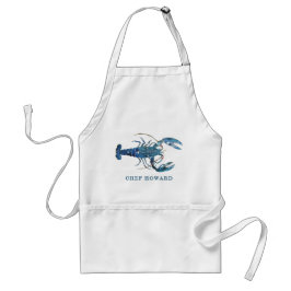 Blauer Hummer-Individuelle Name Schürze