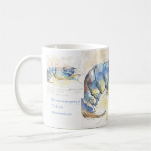 Blauer Hummer Kaffeetasse