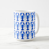 Blauer Hummer Kaffeetasse (VorderseiteRechts)