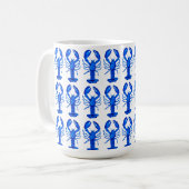 Blauer Hummer Kaffeetasse (Vorderseite Links)