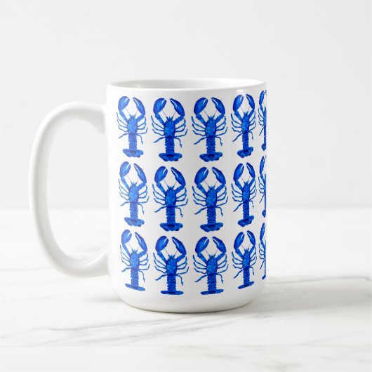 Blauer Hummer Kaffeetasse (Links)