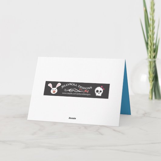 Blauer Hummer Karte (Rückseite)