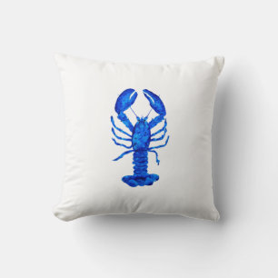 Blauer Hummer Kissen