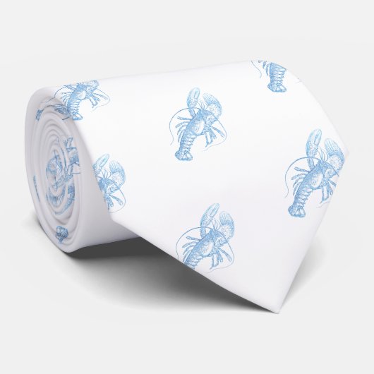 Blauer Hummer Krawatte (Gerollt)