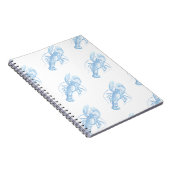 Blauer Hummer Notizblock (Rechte Seite)