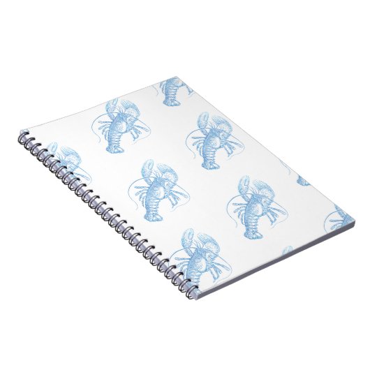 Blauer Hummer Notizblock (Rechte Seite)