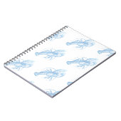 Blauer Hummer Notizblock (Linke Seite)