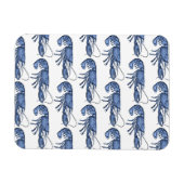 Blauer Hummer Retro Vintage Bild Magnet (Horizontal)