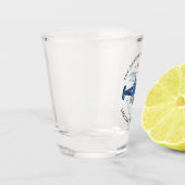 Blauer Hummer Schnapsglas (Links)