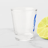 Blauer Hummer Schnapsglas (Links)