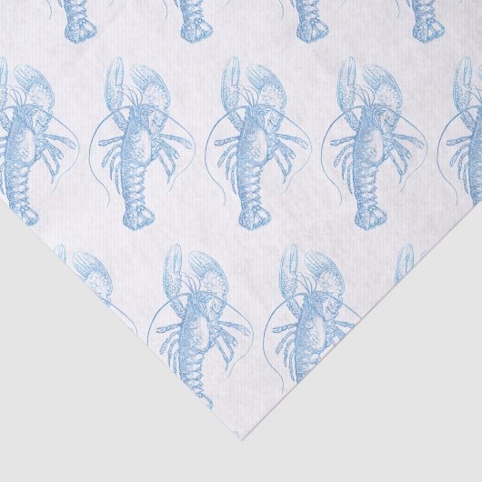 Blauer Hummer Seidenpapier (Ausschnitt)